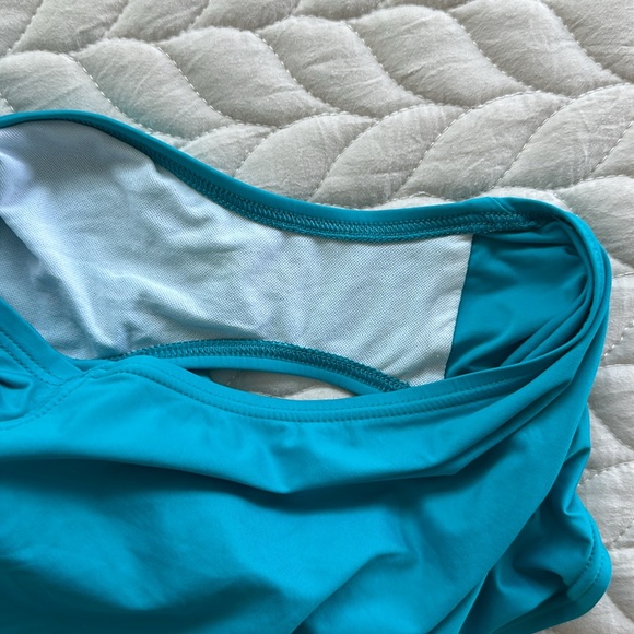 Tommy Bahama Turquoise One Piece Swimsuit - Picture 10 of 12